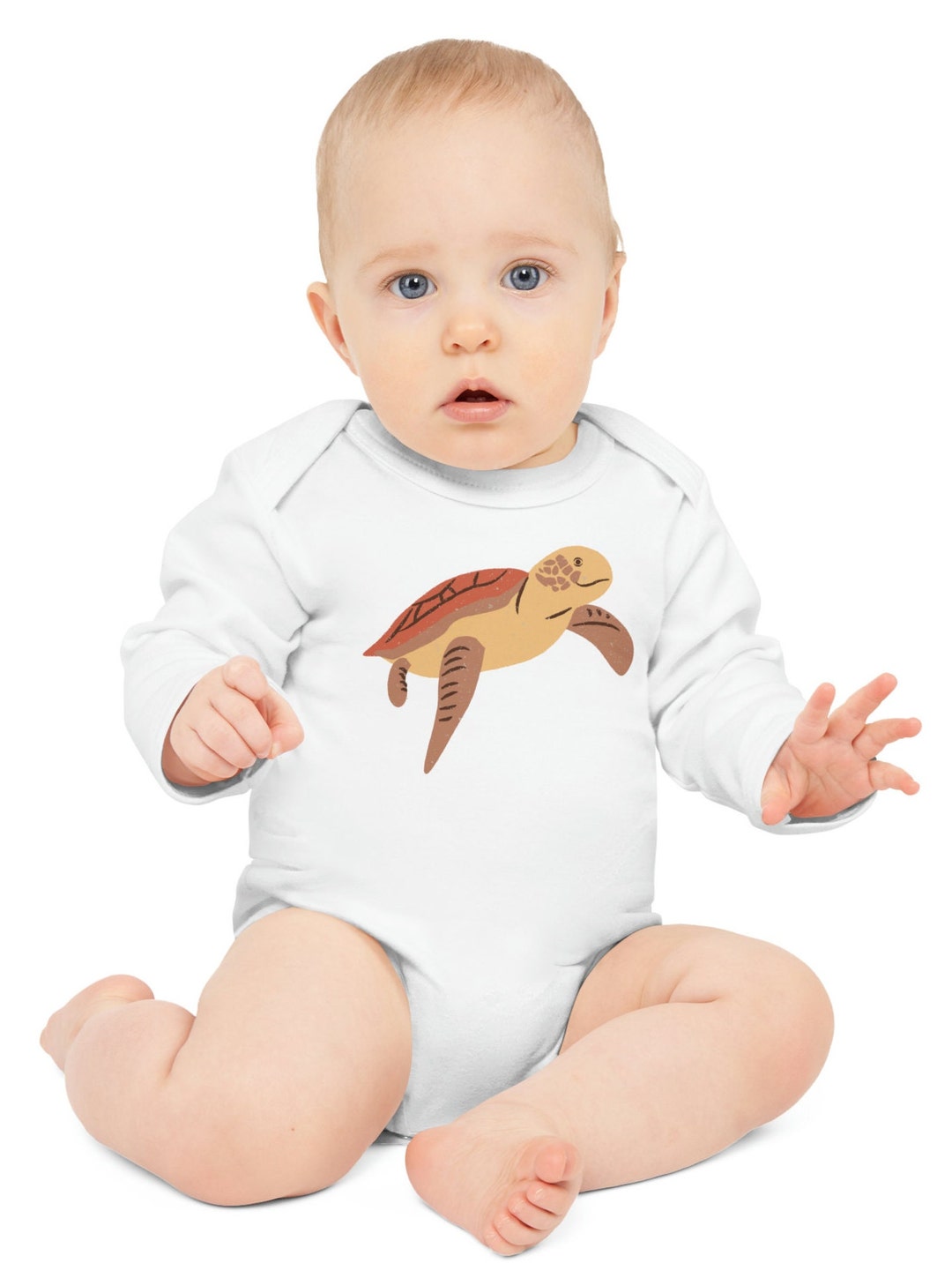 Baby Long Sleeve Organic Cotton Bodysuit Baby Bodysuit Birth Etsy
