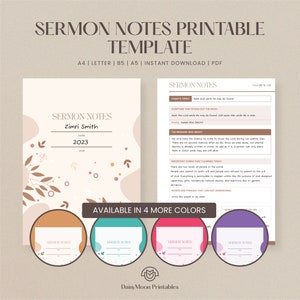 Printable Sermon Notes Template Bible Study Printable Sermon Notes Journal Bible Tools After Sermon Notes Journal