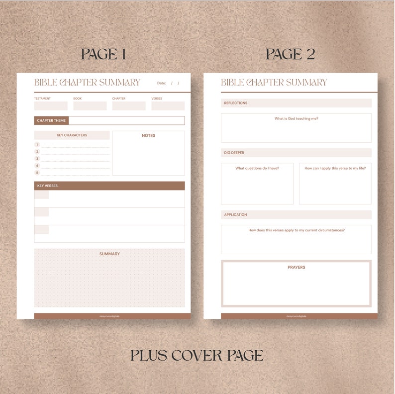 Printable Bible Chapter Summary Template Printable Bible Summary ...