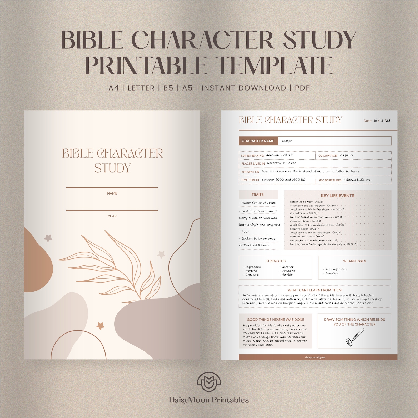 Printable Bible Character Study Template Bible Study Printable Template Printable Bible Character Study Template Bible Study Printable Template