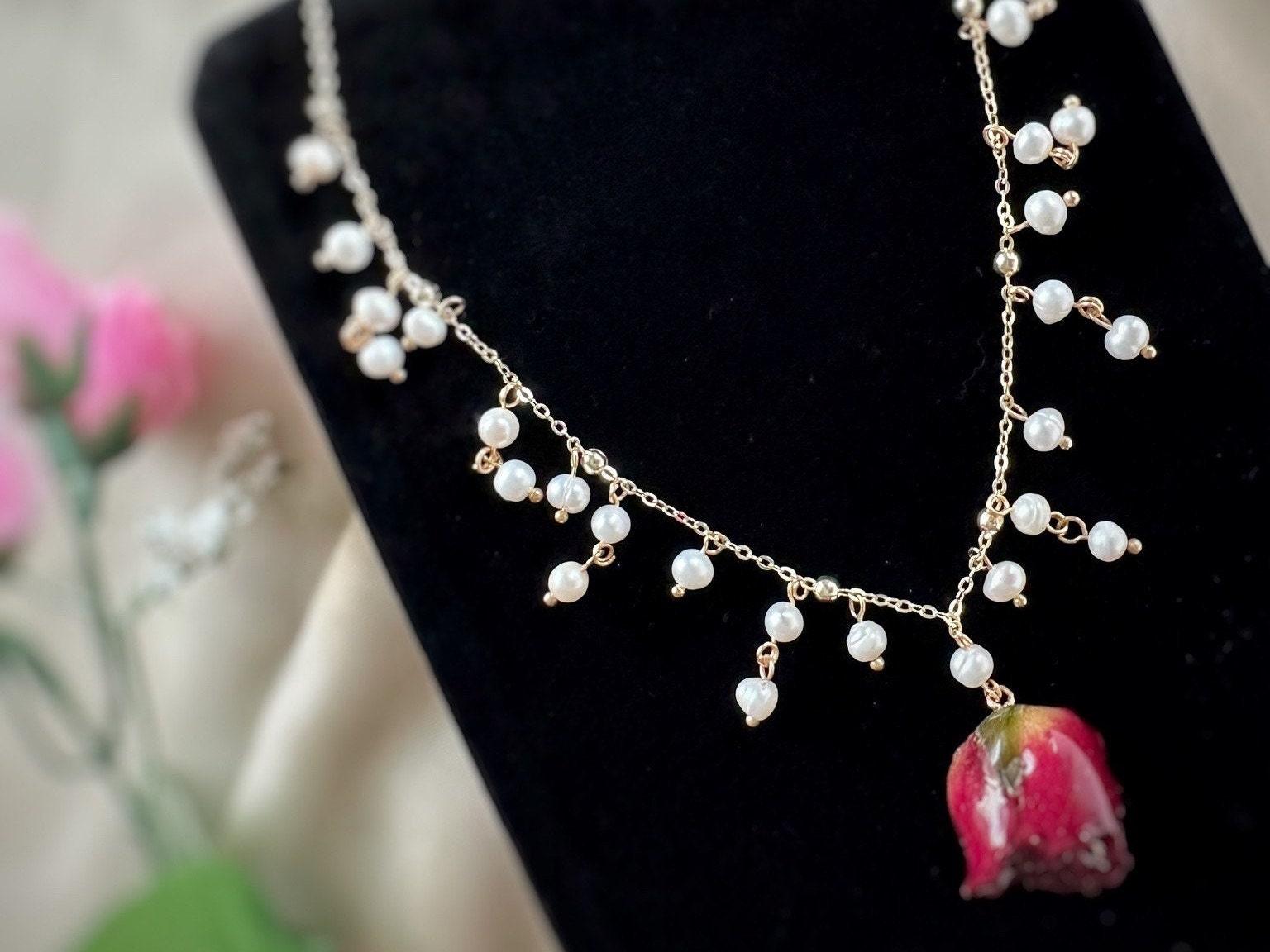 MUSEE ART ■ Rosa Natural Pearl Necklace ネックレス Rosa natural pearl necklace - MUSEE.ART