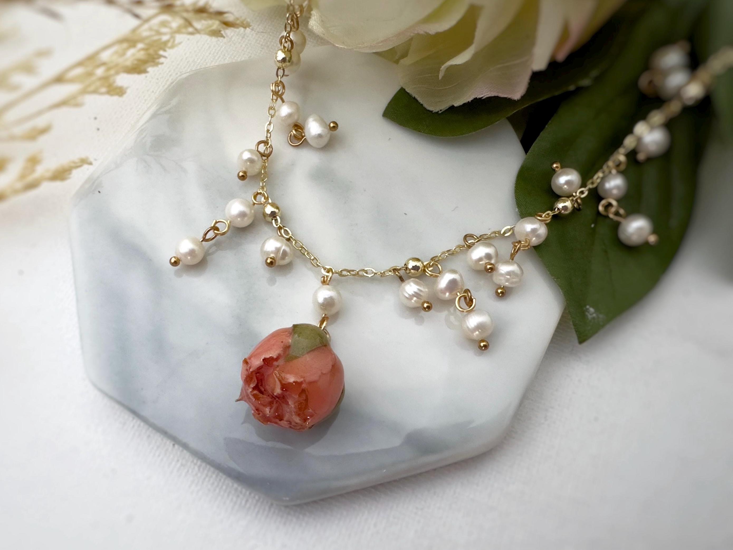 MUSEE ART ■ Rosa Natural Pearl Necklace ネックレス metallic luster pink pearl necklace – Pacific Pearls