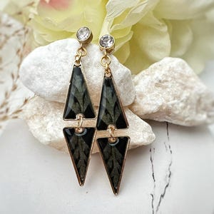 Handmade Natural Fern Earrings/ Real Fern Leaf Drop Earrings/Fern Leaf Earrings/Botanical Jewelry/Gifts for Women