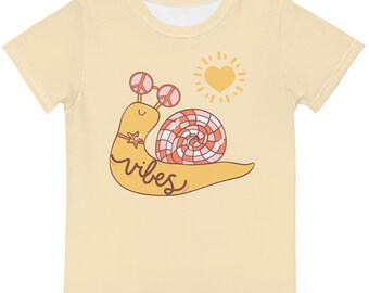 Snail Vibes Kid Crew Neck Tee