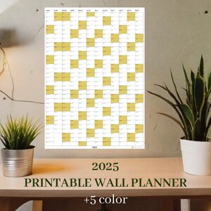 Riesen 2025 Wandkalender, 2025 Wandplaner, Jahresplaner, Jahresplaner, Monatsplaner, 2025 Jahresplaner, Digital(Vertikal/Farbe)