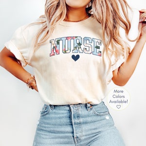 Registered Nurse Shirt, Comfort Colors RN TShirt, Cute Nurse Gift, Nursing T-Shirt for Nurse, Gift for Registered Nurse, RN Graduation Gift