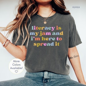 Literacy Shirt, Literacy Teacher Gift, Funny English Teacher Shirt, Literary Teacher Shirt, English Coach Tee, Comfort Colors Reading Shirt