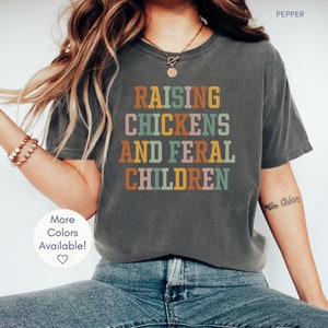 Funny Chicken Shirt, Chicken Lover Gift, Comfort Colors Chicken Farmer Tee, Crazy Chicken Lady Shirt, Chicken Mom Gift, Country Women Shirt
