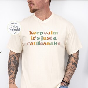 Bewahren Sie Ruhe, es ist nur ein Klapperschlangen-Shirt, Unisex Schlangen-Kleidung, Reptilien-Shirt, Klapperschlangen-Liebhaber-Shirt, Natur-Shirt, Klapperschlangen-Besitzer Geschenk