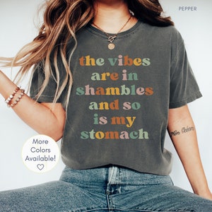 Funny Tummy Hurts Shirt, Chronic Illnesses Warrior Shirt, Rare Disease Fighter Support Gift, Invisible Disability Shirt, Disease Awareness