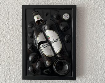 Krombacher - Gift Idea / Broken Bottle Art - Etsy
