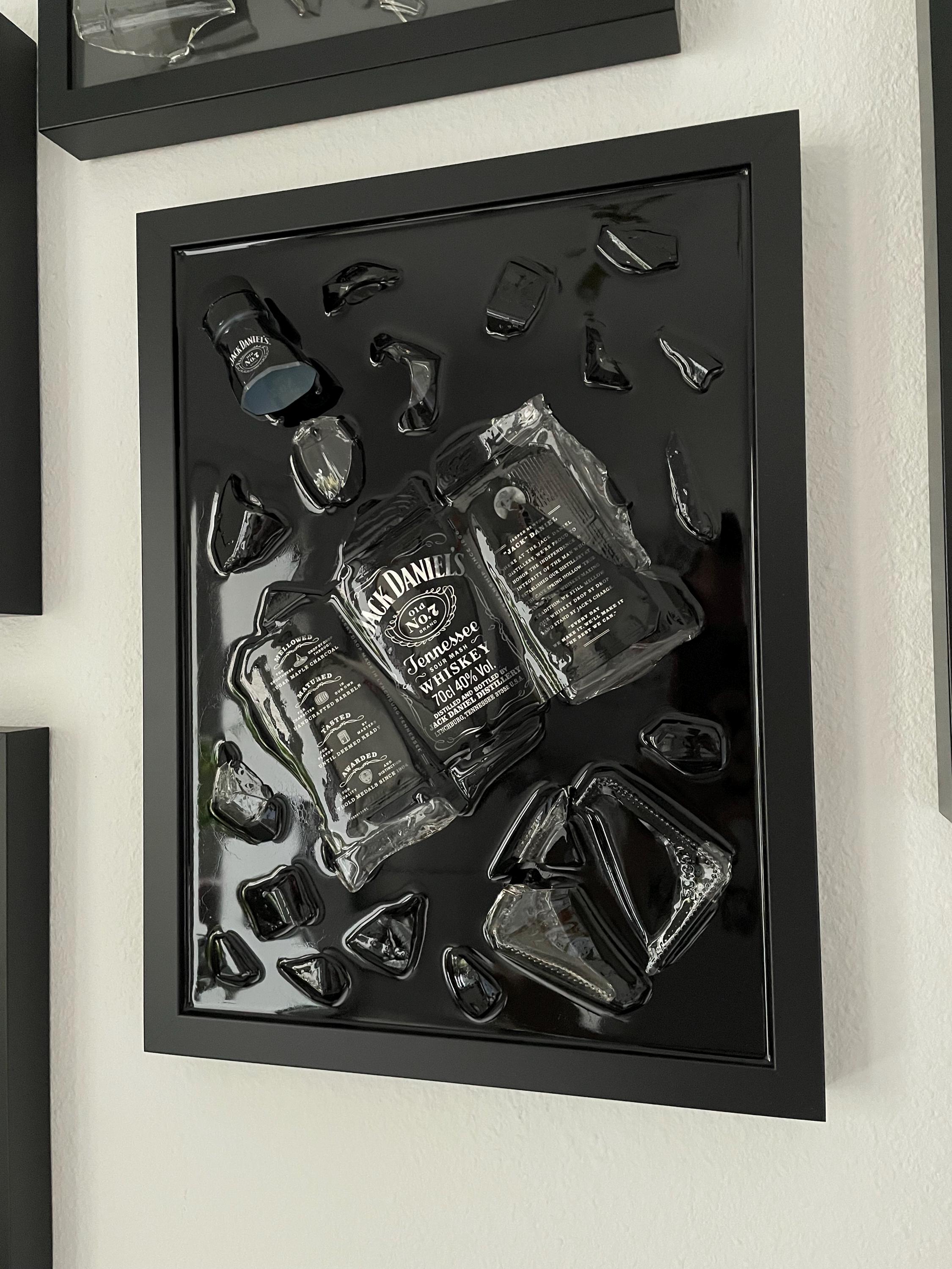 【一点物レジンアート】　Jack Daniel's ウイスキー🥃のジャックダニエルをレジン天板に入れたアート