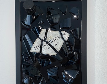 Hendrick's Gin - Broken Bottle Art