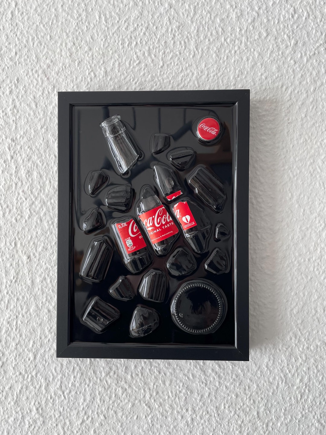 コカ・コーラ - ギフトアイデア / 割れたボトルアート - Etsy 日本