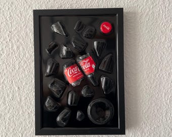 コカ・コーラ - ギフトアイデア / 割れたボトルアート - Etsy 日本