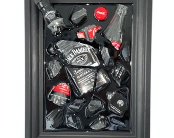 Jack Daniels / Cola - Broken Bottle Art