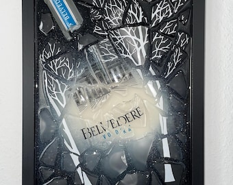 Belvedere - Broken Bottle Art