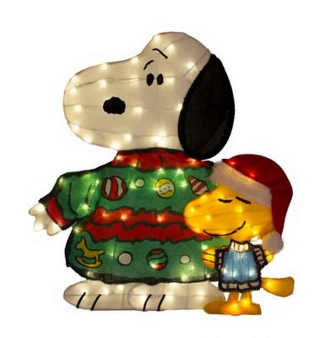 Snoopy Woodstock and Peanuts Ugly Sweater Yard Decor Set - Etsy