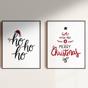 Merry Christmas Print, Christmas Wall Art, Christmas Printable, Christmas Prints, Christmas Decor, Christmas Sign, Digital Print,