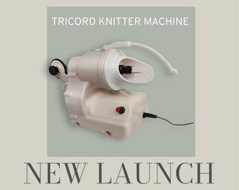 NEW Tricord Plus Tool, Fast I-Cord Knitter, Power Knitting Machine, Tricotin Machine, Knit Tool for Yarn, Spool Knitting Machine Electric