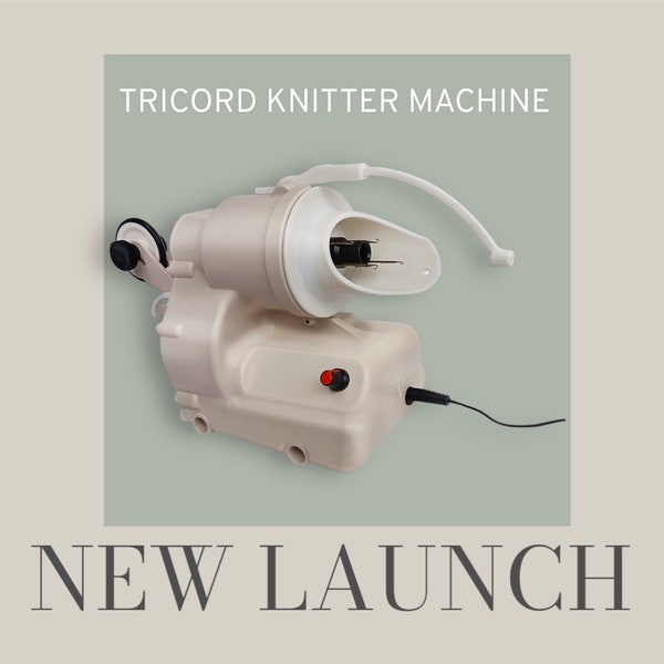 NEW Tricord Plus Tool, Fast I-Cord Knitter, Power Knitting Machine, Tricotin Machine, Knit Tool for Yarn, Spool Knitting Machine Electric