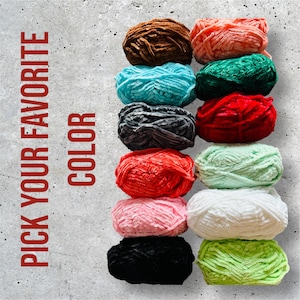 Chenille Yarn | Premier Chenille Yarn | Yarn Ball | Crochet Knit | Soft Velvety | Chunky Bulky | Just Chenille | Cheap Yarn | Scarf Yarn