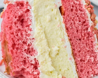 Strawberry Crunch Cake Recipe | Easy Layered Dessert (Digital Download)