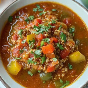 Stuffed Bell Pepper Soup  Recipe :  (Digital Download)