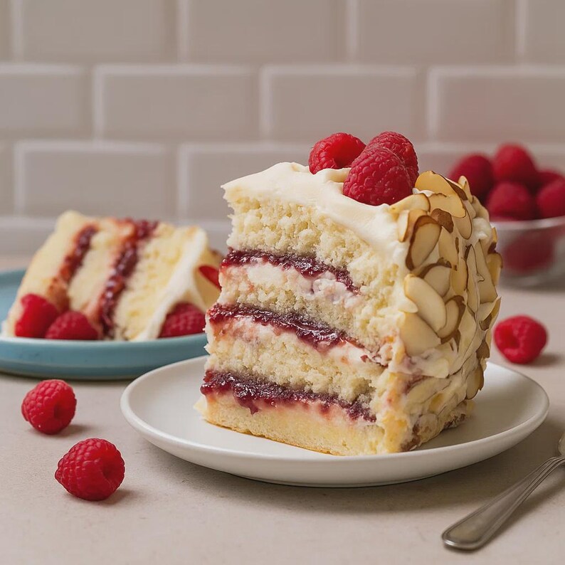 Layered Raspberry Dream White Chocolate Raspberry Dream Cake Recipe: Elegant Almond Layer Cake ...
