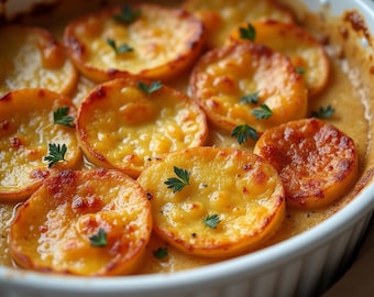 Creamy Potato Gratin Recipe: Cheesy Comfort Food (Printable PDF Download