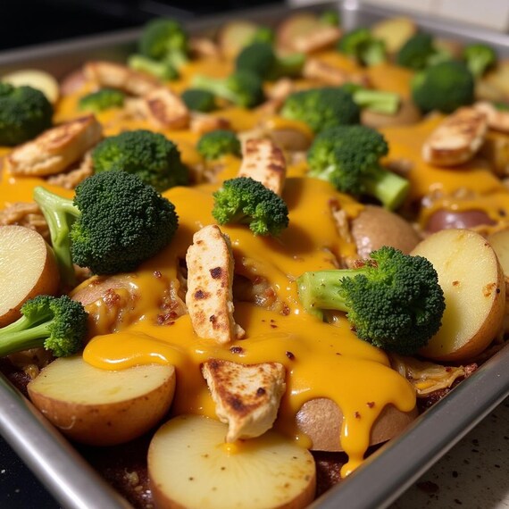 Chicken Broccoli Casserole Recipe: Cheesy Baked Potato Dinner