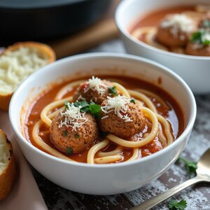 MELHOR RECEITA para a receita de sopa de espaguete e almôndegas, fácil, saborosa, perfeita, para qualquer ocasião, dia dos namorados, receita de aniversário, Natal
