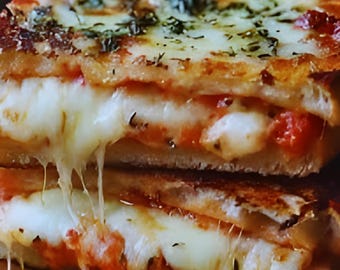 Receta de sándwich de queso a la plancha con pizza: ideas fáciles y rápidas para la cena y para fiestas (descarga digital).
