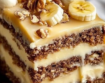 Pastel de plátano y nueces: postre húmedo, esponjoso y con sabor a nuez