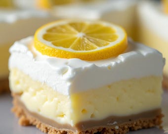 Keto Lemon Cheesecake Bars Recipe | Easy Dessert Recipe (Digital Download)