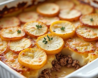 Potatoes Au Gratin Recipe: Creamy Cheesy Side Dish (Printable PDF Download