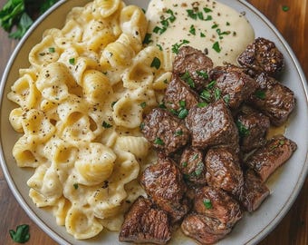 BEST RECIPE For The Garlic Pepper Steak Medallions with Buttery Mashed Potatoes   by Sara Rodrigo | Printable PDF Download