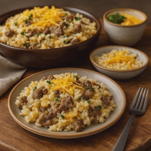 Cheesy Hamburger Rice Casserole Recipe: Easy Comfort Food Dinner (PDF Download)