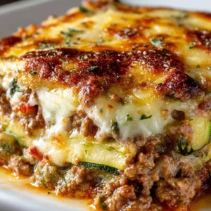 Ground Beef Zucchini Casserole Recipe  Digital Download  Low Carb Cheesy Dinner  Easy Weeknight Meal