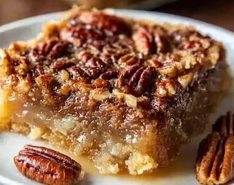 Recette de gâteau aux pacanes, dessert facile sans gluten pour la maison (téléchargement numérique)