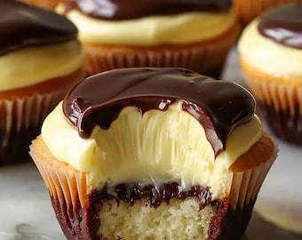 Boston Cream Pie Cupcake Recipe: Printable PDF - Chef Sara