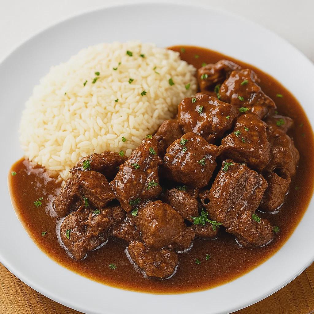 Garlic Pepper Beef Stew Recipe: Slow Cooker Dinner (printable PDF ...