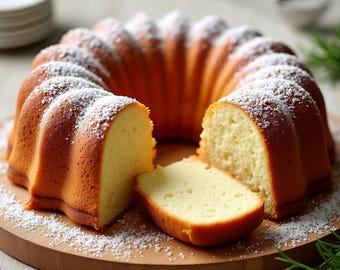 Soft Fluffy Butter Cake Recipe: Easy Baking (Digital Download)