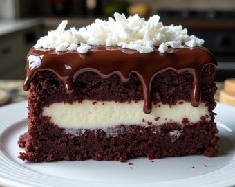 Chocolate Coconut Cake Recipe – Easy Holiday Dessert PDF (Digital Download)