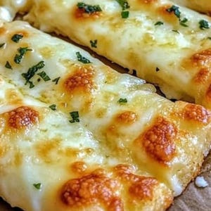 Cheesy Garlic Breadsticks Recipe: Easy Appetizer (Digital PDF)
