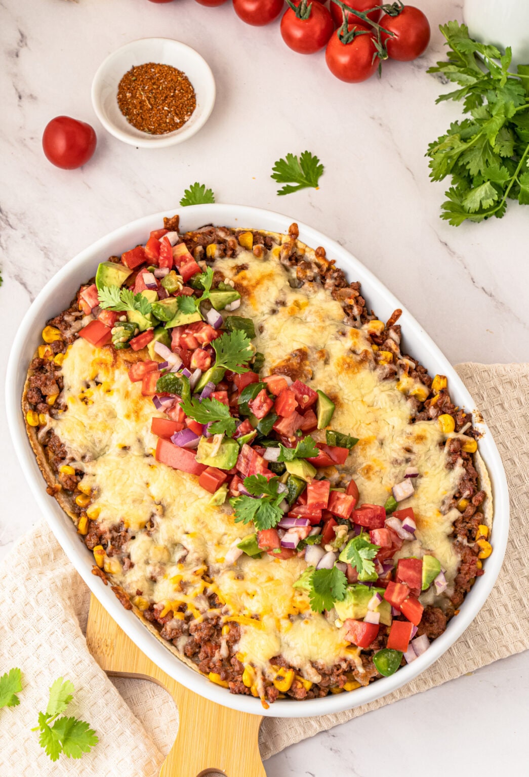 Keto Diet Keto Taco Casserole With Cream Cheese Crushed Tortilla