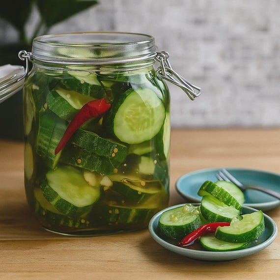 Sweet Spicy Crunchy Pickles – Easy Homemade Refrigerator Pickle