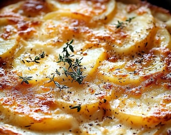Scalloped Potatoes Recipe: Classic Cheesy Comfort Food (Digital Download)