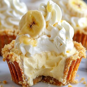 Easy No-Bake Banana Cream Pies Recipe | Simple Dessert (Digital Download)