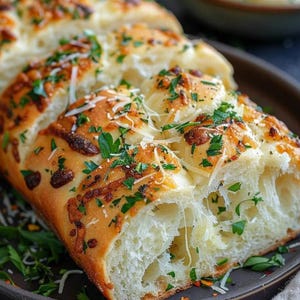 Herb & Cheese Bread Recipe: Homemade Italian Loaf (Digital Download)